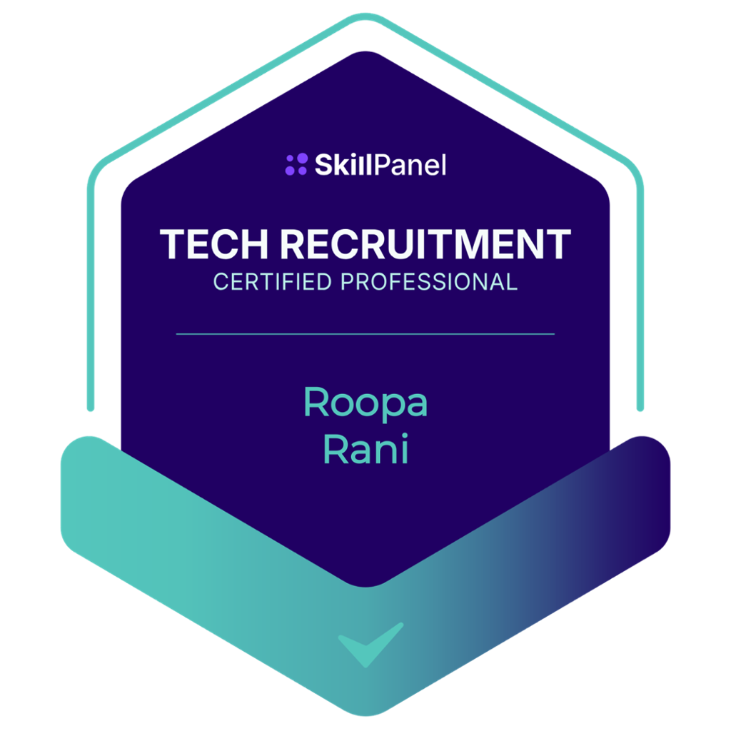 Roopa Rani Roopa Rani just got certified